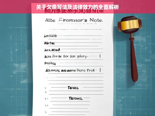 关于欠条写法及法律效力的全面解析，欠条写法与法律效力全面解析