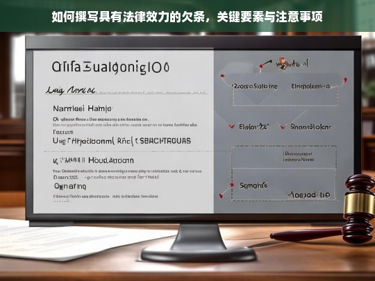 撰写具有法律效力欠条的关键要素与注意事项