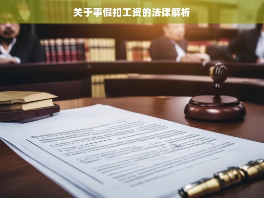 关于事假扣工资的法律解析，事假扣工资的法律解读